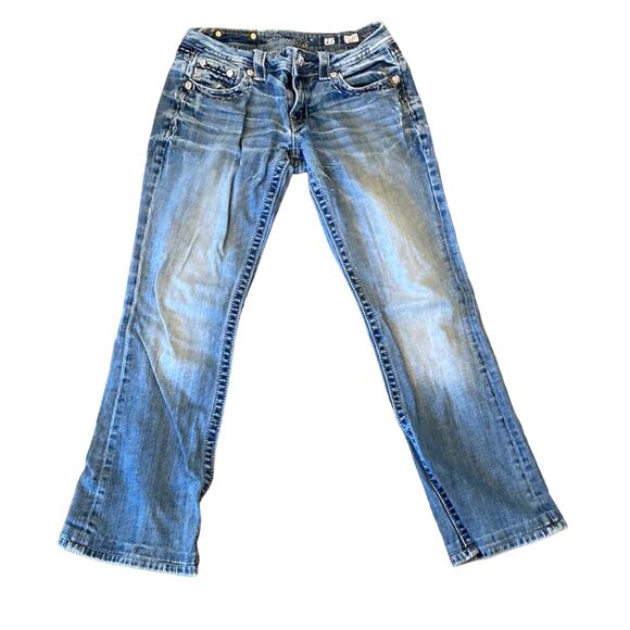 Miss Me Jeans Boot Cut back zipper pockets Size 27 - Picture 2 of 7